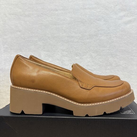 Naturalizer Women's Cabaret Slip On Lug Sole Loafer Shoe English Brown Size 7.5 - Picture 1 of 14